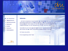 Tablet Screenshot of dm-engineering.de